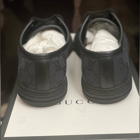 Gucci Original GG/Micro’soft Piombo Nero/Nero. Gucci size 07, US size 9. - Picture 3 of 6